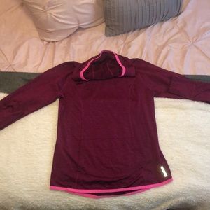 Magenta Reebok hoodie